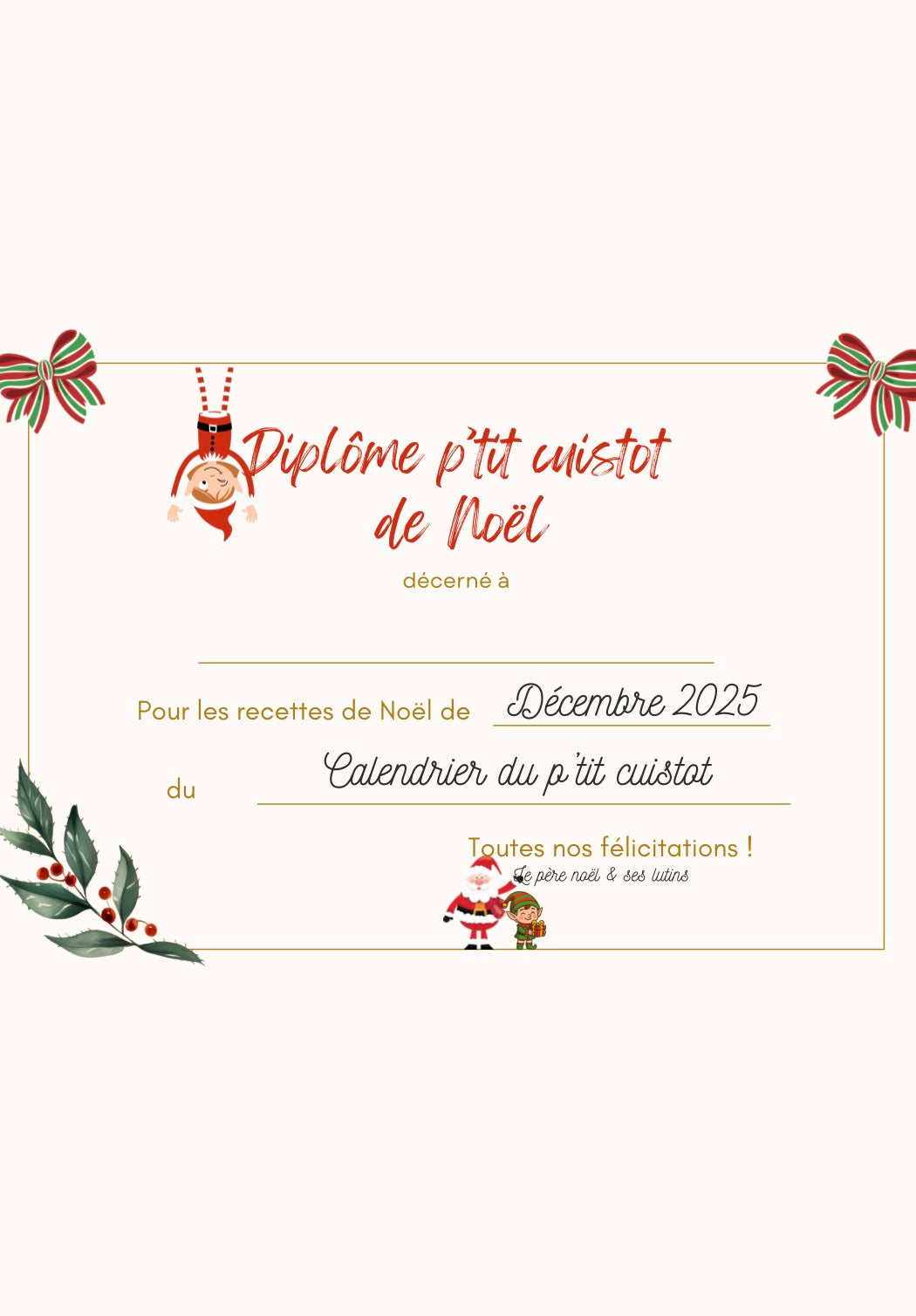 L’avent des p’tits cuistots - Ebook cuisine & énigme pour enfants (dès 12 mois)